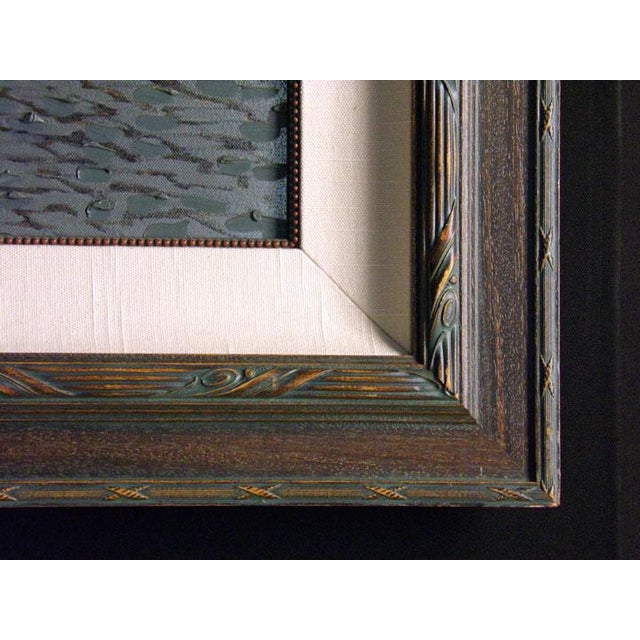 Impressionist Viktor Shvaiko "Salon De The" Hand Signed With Custom Frame For Sale - Image 3 of 4