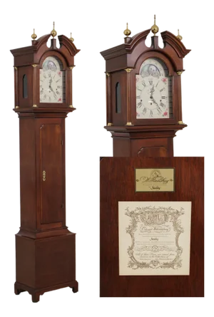 Stickley Colonial Williamsburg Mahogany Grandfather Clock