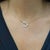 Art Deco 1/2 Carat Diamond Pave Circle & Bar Toggle 14k Yellow Gold Pendant Necklace For Sale - Image 3 of 6