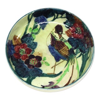 Vintage Mid Century English Hand Decorated Bowl For Sale