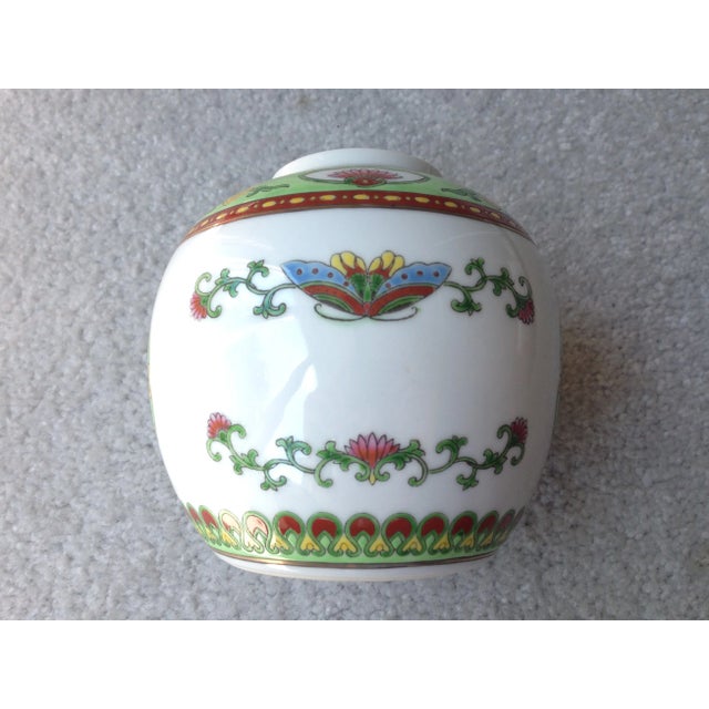 Vintage Enamel Porcelain Ginger Jar For Sale In New York - Image 6 of 9