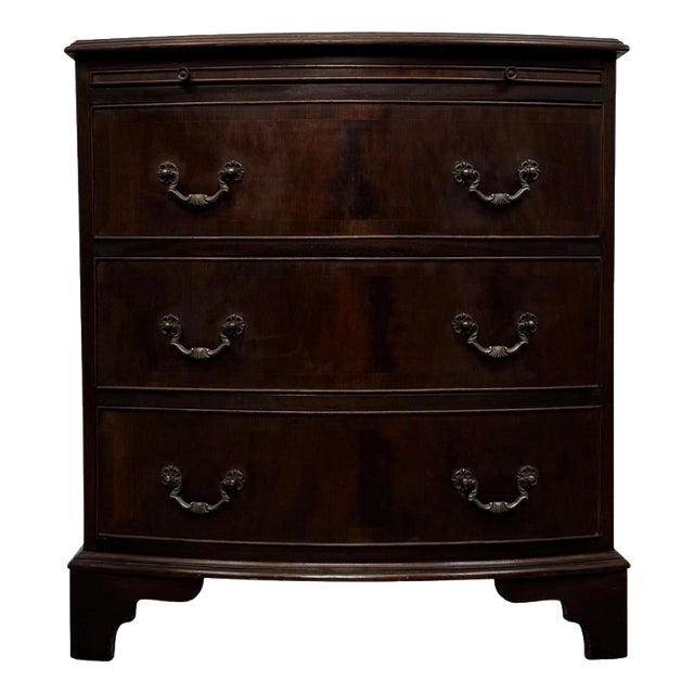 Small 20th Century Bow-Front Chest of Drawers For Sale