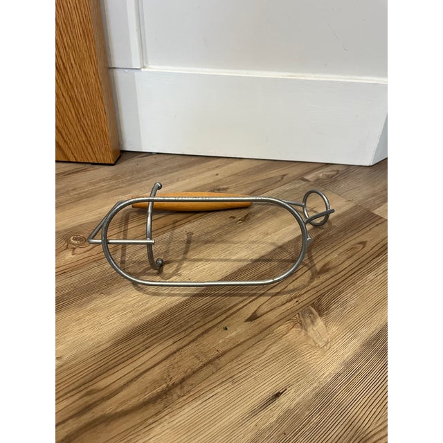 1950s MCM Wine Bottle Holder For Sale - Image 4 of 8