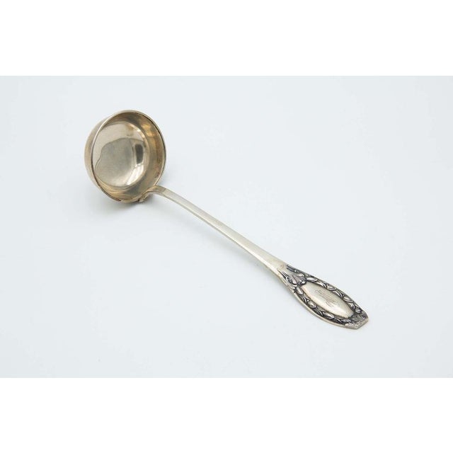 Plain Silver Soup Ladle For Sale - Image 3 of 3