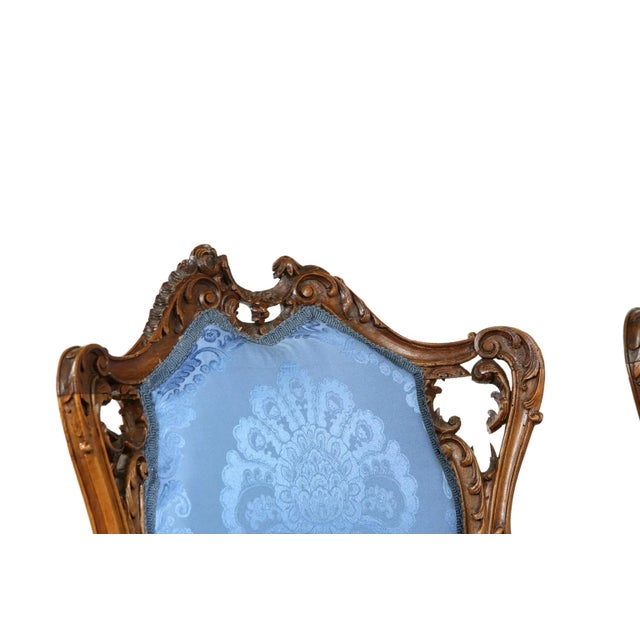 Early 20th Century French Mahogany Framed Seating Two-Piece Set - a Pair For Sale In New York - Image 6 of 13