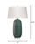 Traditional Balsam Table Lamp, Teal Ceramic For Sale - Image 3 of 6