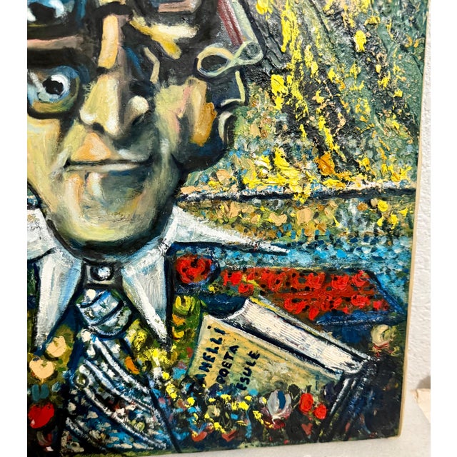 Ivo David, Italian American Surrealist Oil Painting Ivo David Trilogia Chromatic Surrealism, 1991 For Sale - Image 10 of 16