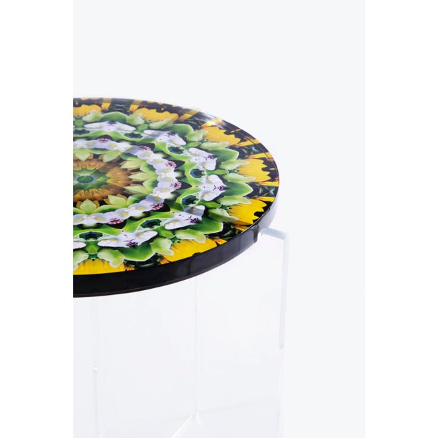Modern Mandala Low Side Table by Javier Gomez For Sale - Image 3 of 5