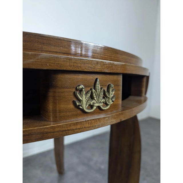 Pedestal Table by J.F Leleu For Sale - Image 4 of 8