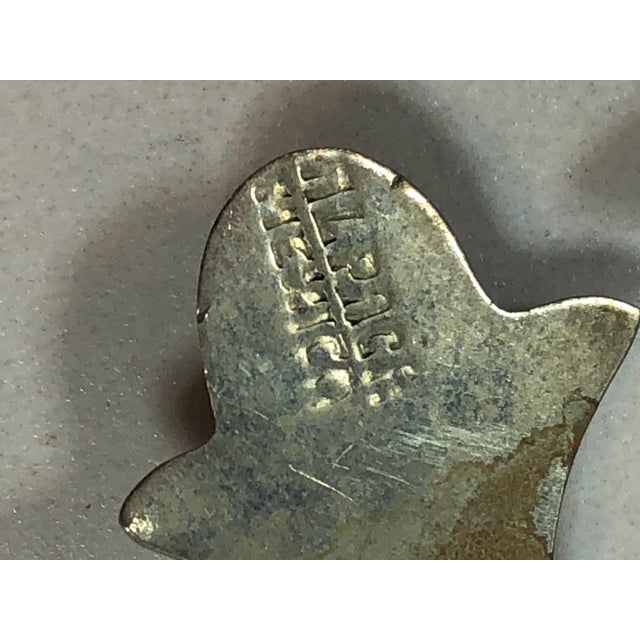 Vintage Abalone Sterling Teardrop Earrings - A Pair For Sale - Image 6 of 6