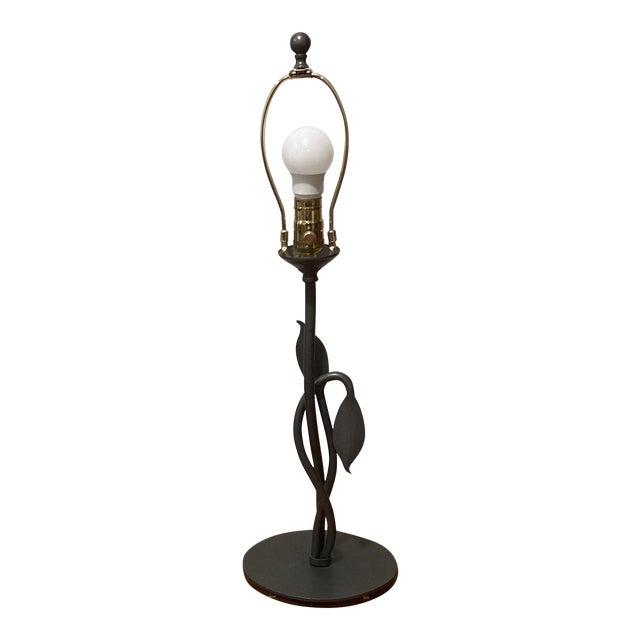 Late 20th Century Hubbardton Forged Leaves Table Lamp For Sale