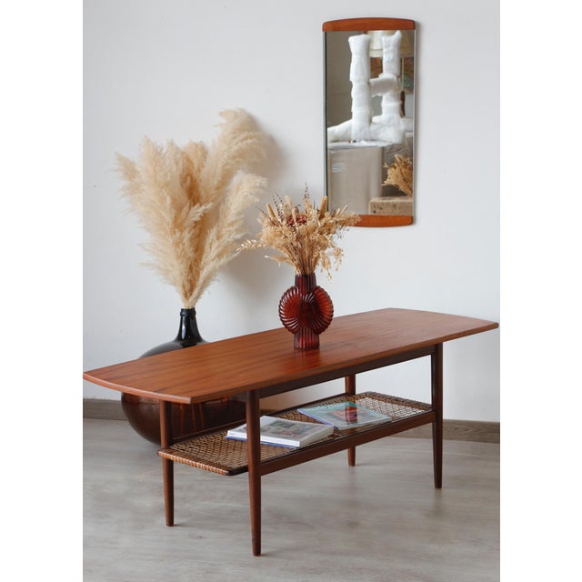 Brown Danish Double-Tiered Teak Coffee Table, 1960 For Sale - Image 8 of 18