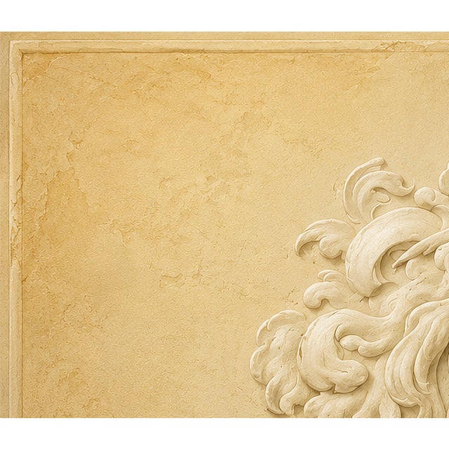 Atelier Aria Lumae Wilhelm Zahn Style Pompeian Medusa Gorgoneion Trompe lOeil Relief Fine Art Gallery Board Print 30 X 20 For Sale - Image 4 of 18