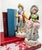 Charming pair of vintage porcelain figurines marked “Made in Occupied Japan,” dating the pieces to the American occupation...