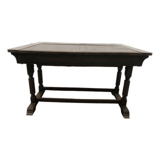 Metamorphic Settee Table in Oak and Rexine, 1930s For Sale