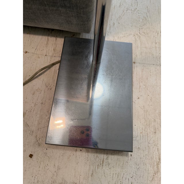 Metal Koch & Lowy Chrome Adjustable Floor Lamps - A Pair For Sale - Image 7 of 9