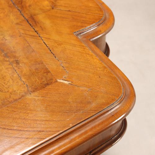 Brown Umbertino Walnut Coffee Table, 1800s For Sale - Image 8 of 10