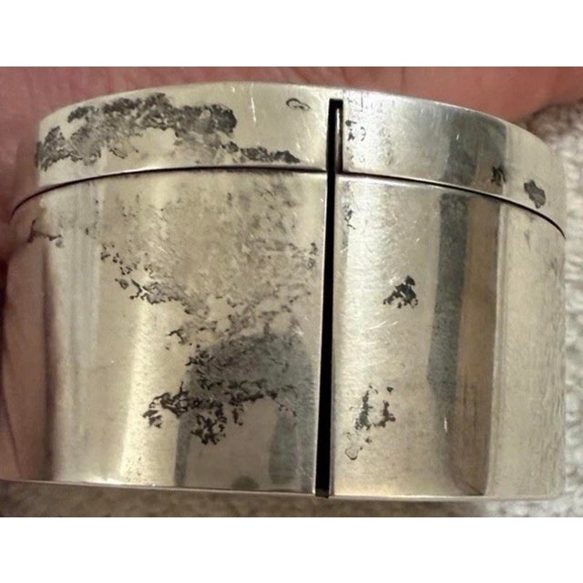 American Vintage Cartier Sterling Silver Desk Accessory Stamp Dispenser, Vermeil Interior, Currier Maker For Sale - Image 3 of 12