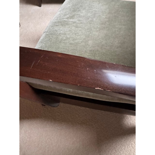 Green 1990s Dakota Jackson Ceylon Lounge Chair With Ottoman For Sale - Image 8 of 13