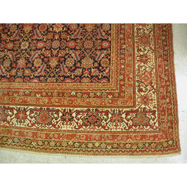 This is a fine example of a large square Antique Malayer dating from the 1910-1920s measuring: 13.8 x 13.10 ft. Antique...