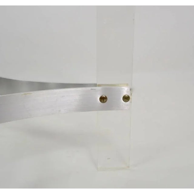 Charles Hollis Jones Table With Lucite Base For Sale In New York - Image 6 of 8