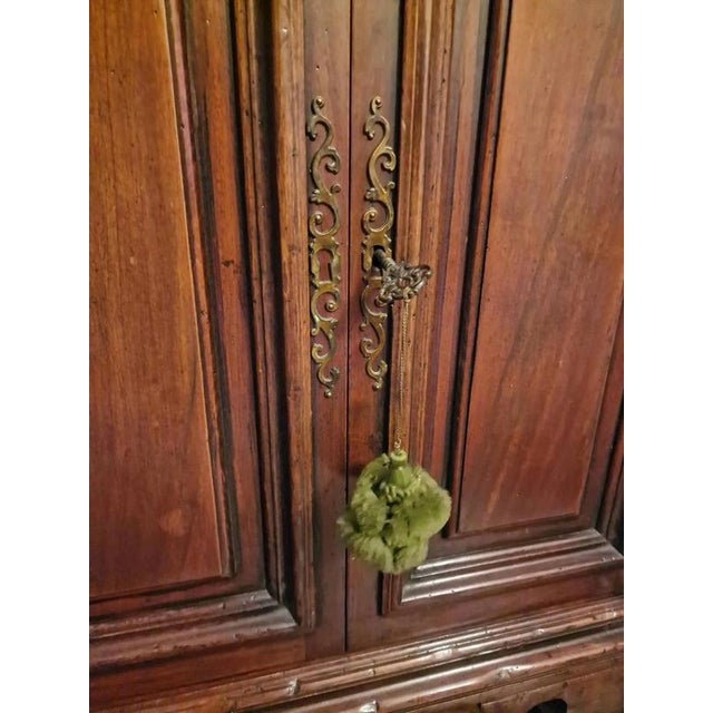 Wood Antique Corner Cabinets, Set of 2 For Sale - Image 7 of 9