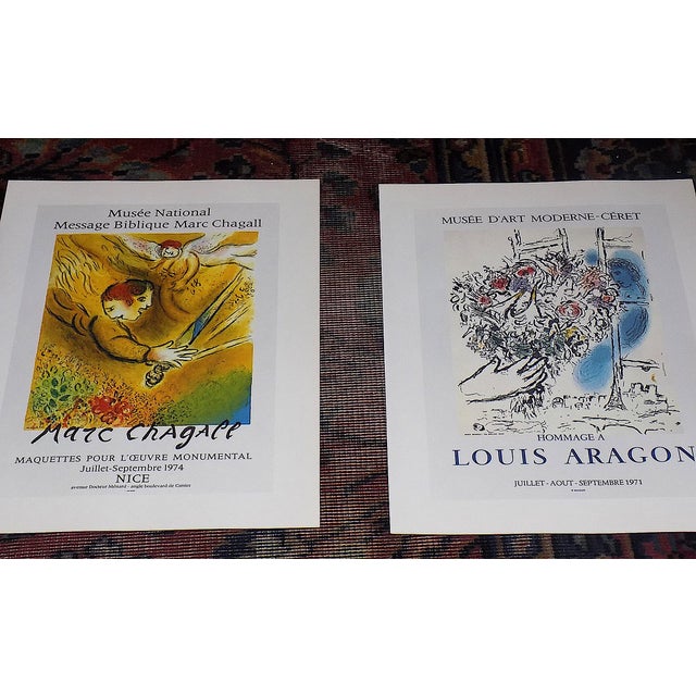 Mid-Century Modern Vintage Mid 20th C. Marc Chagall Poster Lithographs - Set of 9 For Sale - Image 3 of 8