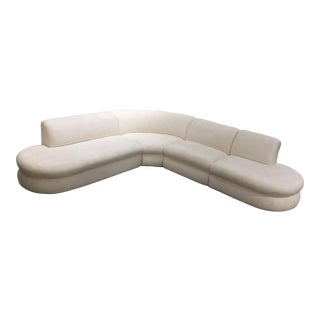 Vintage Curvy Four Piece Sectional For Sale