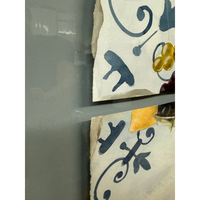 Patrick Bergsma Lemons on Pedestal Watercolor, Signed For Sale In San Francisco - Image 6 of 12