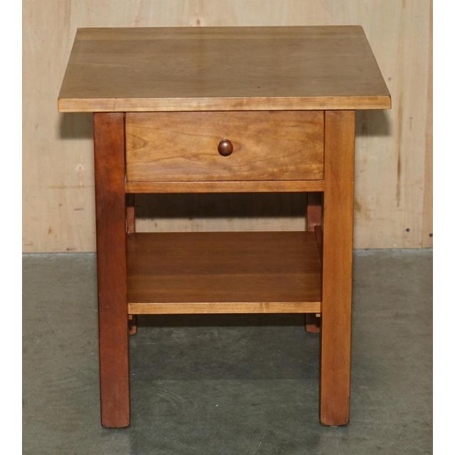 Cherrywood Side Tables or Nightstands from Harrods London, Set of 2 For Sale - Image 14 of 18