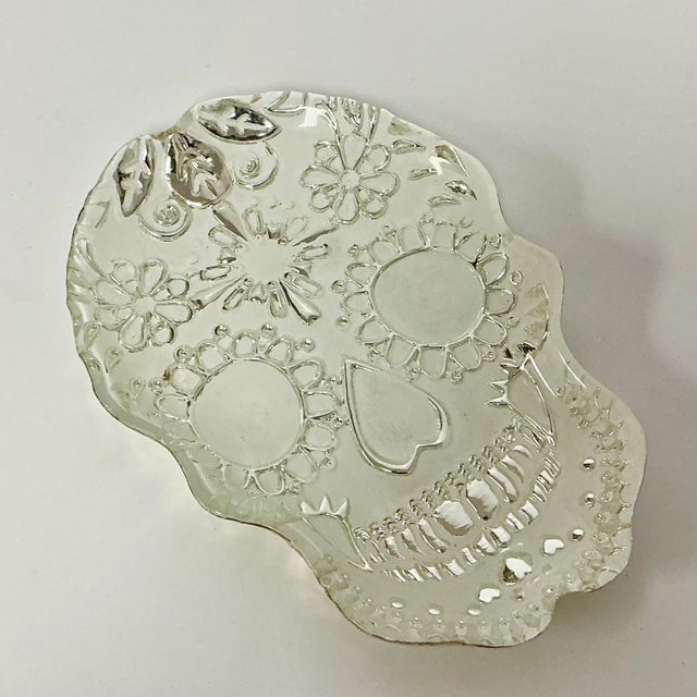 1980s 1980s Vintage Boho Chic Mexican Style Skull Decorative Bowl. For Sale - Image 5 of 7