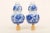 Chinese Blue & White Pottery Double Gourd Lamp Finials - a Pair For Sale - Image 4 of 4