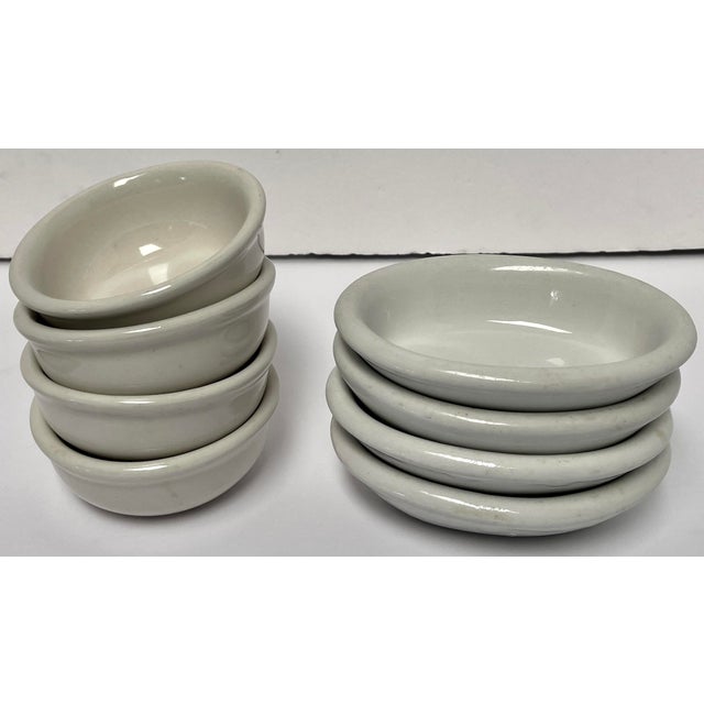 1960s 1960s Mid-Century Modern White Ironstone Restaurant-Ware - Collection of 29 Pieces For Sale - Image 5 of 9
