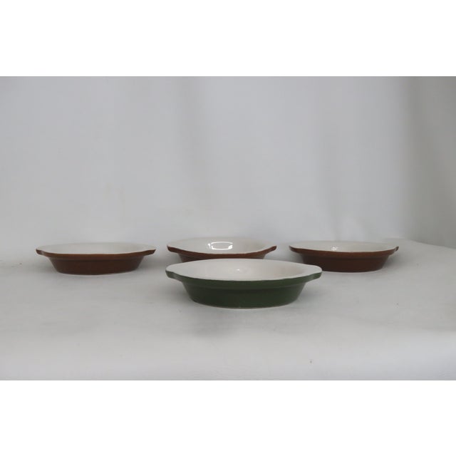 Hall Pottery 512 Crock Bowl 4pc Set Mid Century Ceramic Casserole Dishes 4508b For Sale - Image 4 of 14