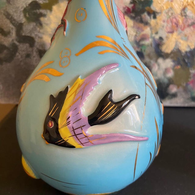 Cerdazur Monaco Small Soliflore Vase Ewer Pitcher 1960 For Sale - Image 4 of 10