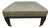 Large Square Green Upholstered Ottoman Footstool on Casters For Sale