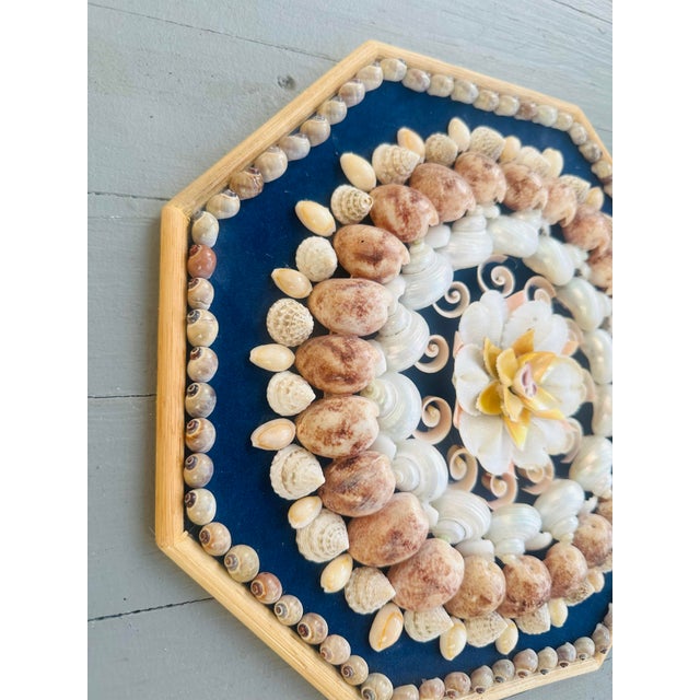 Wood Vintage Sailors Valentine For Sale - Image 7 of 8