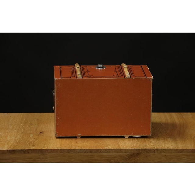 Wood Curved Puppet Trunk, 1920s For Sale - Image 7 of 9