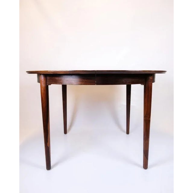 Round Extendable Dining Table in Rosewood by Arne Vodder, 1960s For Sale - Image 3 of 11