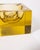 Vintage German Yellow Crystal Ashtray, 1960s For Sale - Image 6 of 9