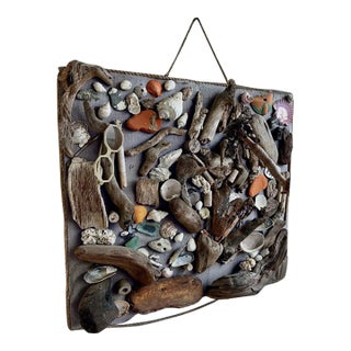 Vintage Outsider Beach Art Assemblage For Sale