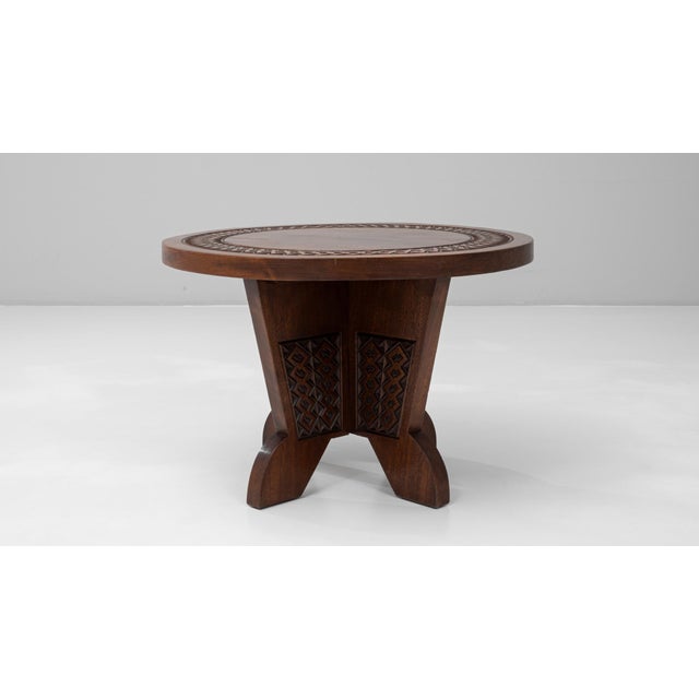 Mid 20th Century 20th Century African Carved Wooden Coffee Table in Original Patina For Sale - Image 5 of 18