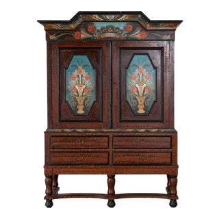 1930s Vintage Swedish Allmöge Armoire For Sale