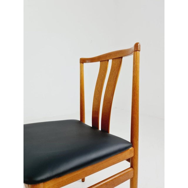 Brown Mid-Century Danish Teak Dining Chairs by Henning Sørensen, 1960s, Set of 4 For Sale - Image 8 of 11