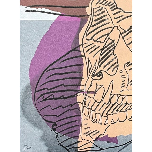 After Andy Warhol, Skull Orange, 1980s, Print For Sale - Image 3 of 6