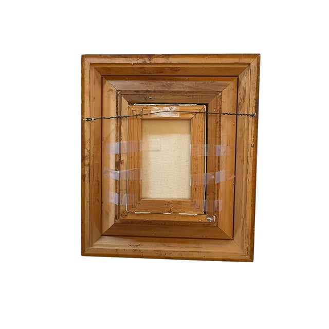 Contemporary Gold Wood Framed Oil on Canvas Portrait “Blinks Hound” Artist Signed J. Casnellie For Sale - Image 9 of 12