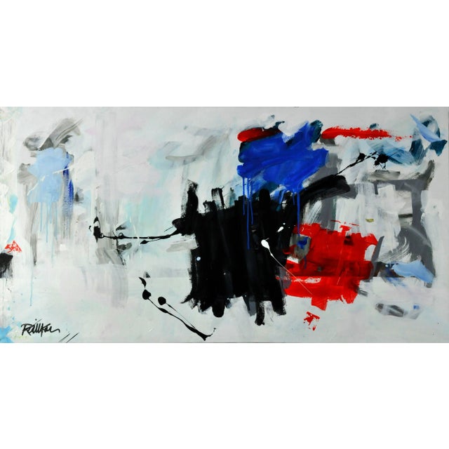 Loose Squares Landscape, Original Abstract Painting by Robbie Kemper For Sale