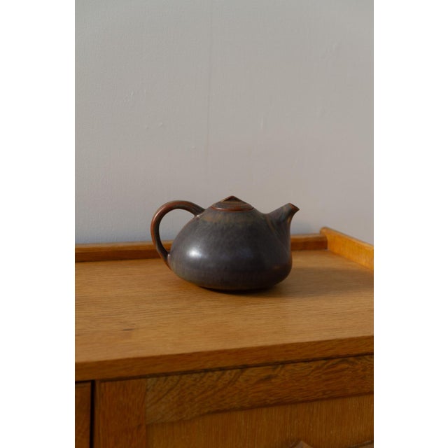 Danish Teapot in Glazed Ceramic by Eva Stæhr-Nielsen for Saxbo, 1950s For Sale - Image 14 of 18
