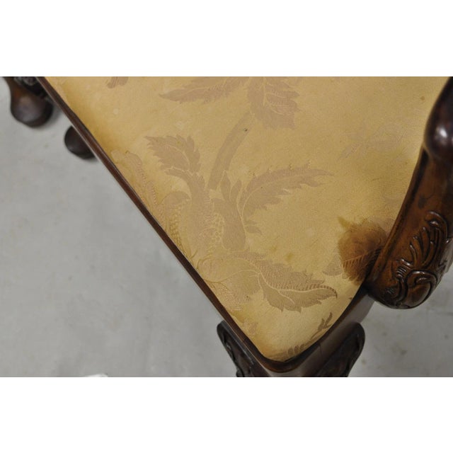 Late 20th Century Henredon Aston Court Chinoiserie Georgian Mahogany Dining Arm Chairs - A Pair For Sale - Image 10 of 18