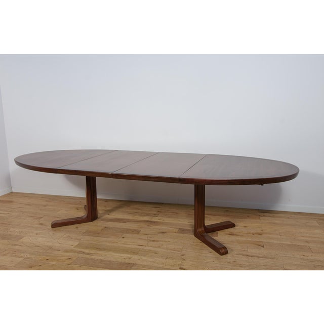 Mid-Century Oval Rosewood Extending Dining Table from Skovby, Denmark, 1960s For Sale - Image 11 of 18